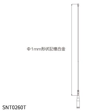 260MHzデジタル防災行政無線用1/2λホイップアンテナ_illust1